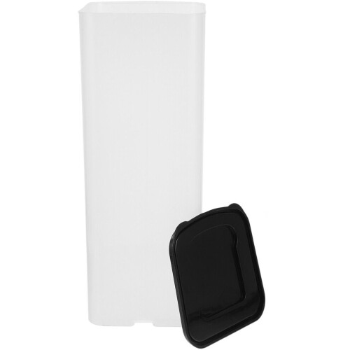 Bread bin, kitchen bread organizer, black plastic, 1 2