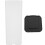 Bread bin, kitchen bread organizer, black plastic, 1 5