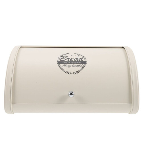 Metal bread bin for farmhouse corner bread box