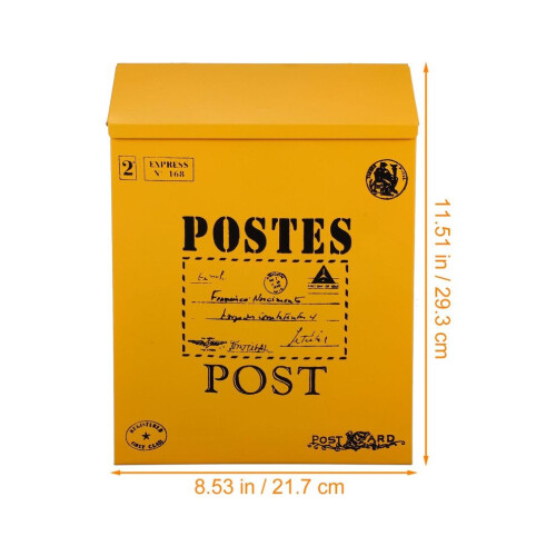 Retro wall-mounted mailbox, newspaper box, post office box 1