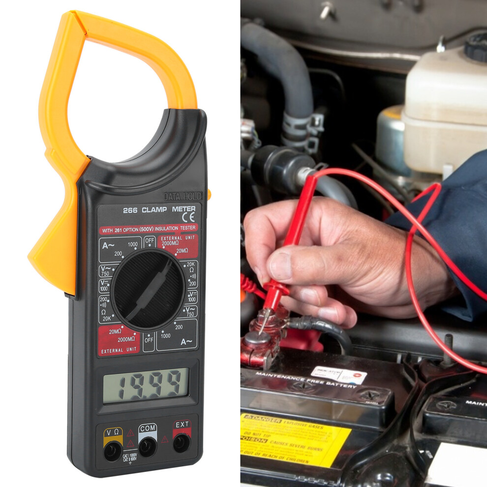 Digital Clamp Meter Dtâ266 Handheld Ammeter Voltage Current Multimeter Tool 4651360349993
