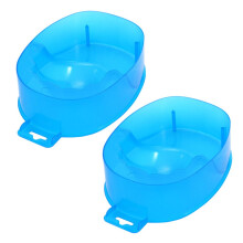 2 nail art manicure care softening bowls with nail polish remover
