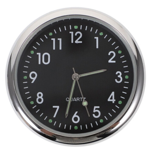 Car Dashboard Clock, Electronic Night-Luminous Clock (Black) 2