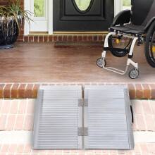 (2ft) Homcom Portable Folding Aluminium Ramp Wheelchair Pet