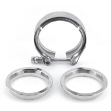 Turbo Downpipe Car Accessories 2.5 Inch 63mm V-Band Turbo Exhaust Pipes Male/Female Clamp Flange Wastegate Kit