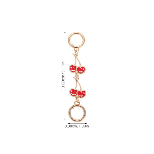 Cartera Cherry con extensión de cadena roja 1