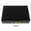 Cigar box with hinged lid and buckle closure. Portable case. 1