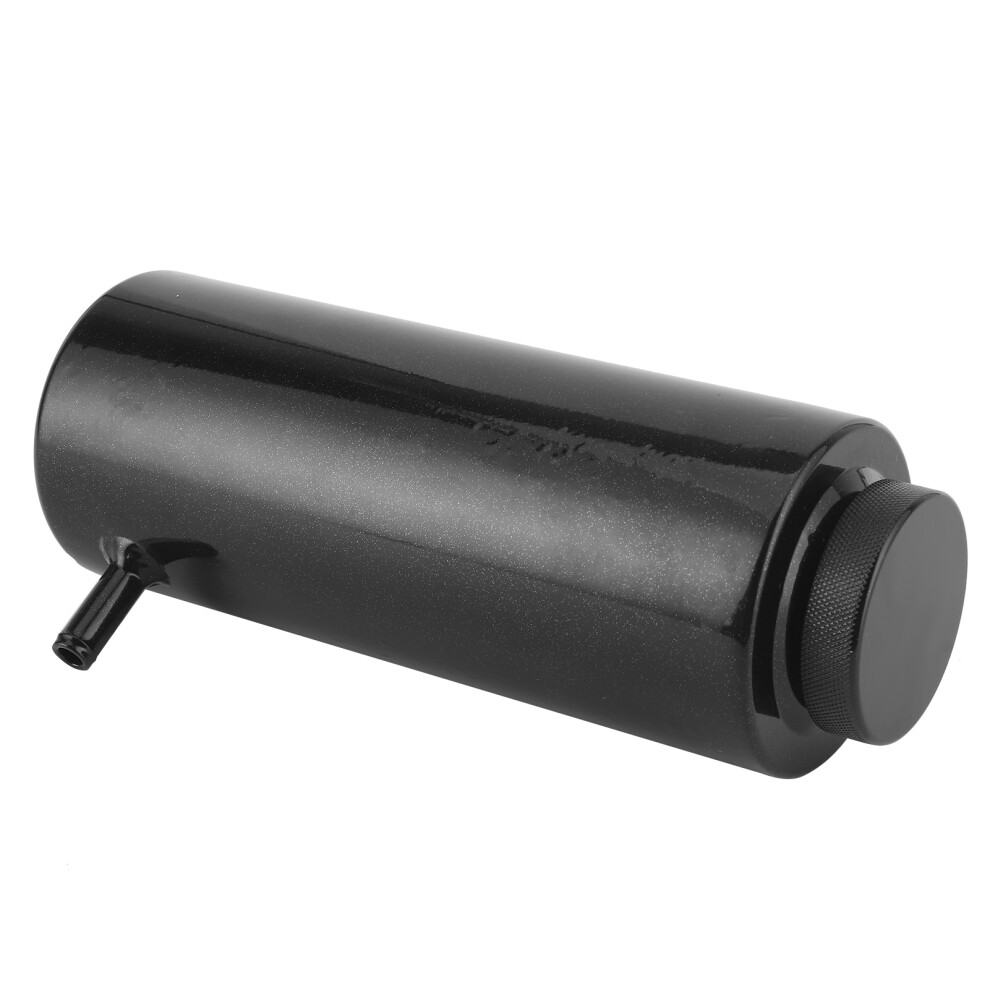 Universal 800Ml Aluminium Alloy Radiator Coolant Oil Catch Can 3X7.5in Black 7631360352701