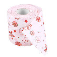 Rollo de papel higiénico creativo de Papá Noel para sala de estar y baño