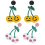 2 pares de pendientes de calavera de Halloween 1