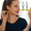 2 pares de pendientes de calavera de Halloween 4