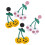 2 pares de pendientes de calavera de Halloween 5