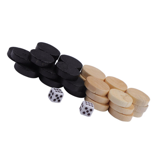 32-teiliges Schachset für Kinder: Dame, Backgammon & Damespiel 2