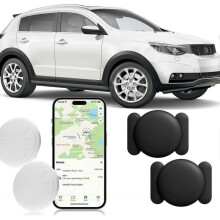 GPS Tracker for Car Vehicle Tracker with Magnetic Case Real Time Car Locator Full US Coverage No Monthly Fee GPS Tracker Work with Apple Find My(iOS O