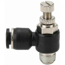 Pcs Pneumatic Fittings, Air Flow Regulator, with Push-in Connection and External Thread Quick Valve Connector, for Pneumatic Tools (6mm, R1/8)