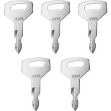 5PCS K250 Ignition Keys Compatible with Case Mini Excavator Compatible with Kawasaki Loader Compatible with Kobelco Excavator
