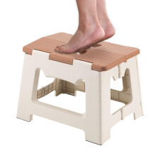 Folding Stool: Non Slip Surfaces with Handle Stools - Non Slip Surfaces Folding Small Heavy Step Camping Stool for Camping Khaki