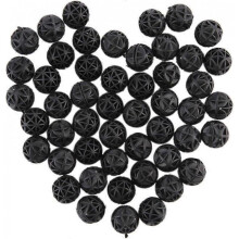 100 Pcs Aquarium Fish Tank Filter Bio Balls Bio-Balls for Filtration Cleaning (Black),Superma,16mm
