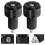 Handlebar End Caps, Aluminum Alloy, Black, 1 Pair 5