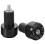 Handlebar End Caps, Aluminum Alloy, Black, 1 Pair 4