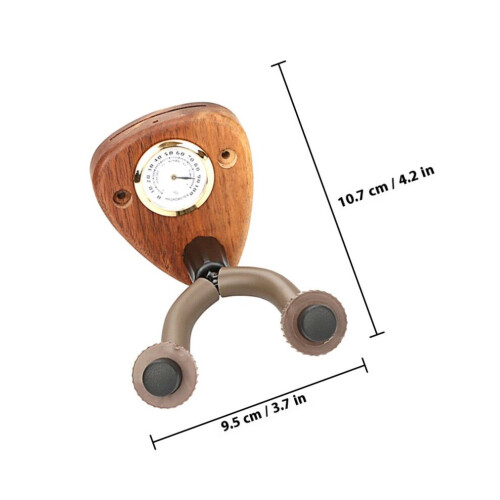 Väggfäste för elgitarr med hygrometer och väggkrok 1