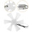 Replacement RV fan, metal/plastic, 1 set 3