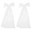 2 Parel Korte Sluier Haarclip Bruidsaccessoire 4