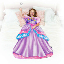 (Unicorn Princess Dress) Coral Fleece Mermaid Sleeping Bag Blanket, Cartoon Animal Baby Kick-Proof Blanket, Princess Dress Thick Winter Blanket