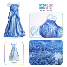 (blue dress) Coral Fleece Mermaid Sleeping Bag Blanket, Cartoon Animal Baby Kick-Proof Blanket, Princess Dress Thick Winter Blanket