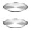 2 Pizzableche mit Behälter, Speisetabletts, Silber 2