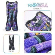 (Robot No. 76) Coral Fleece Mermaid Sleeping Bag Blanket, Cartoon Animal Baby Kick-Proof Blanket, Princess Dress Thick Winter Blanket