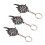 Multifunction Keychain Darts Wrench Tool 10.5x5cm Iron 5