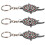 Multifunction Keychain Darts Wrench Tool 10.5x5cm Iron 16