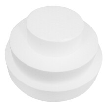 Skumkakdummies för fondant 3-rund fake cake