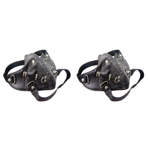 2 punkmaskers met studs voor cosplay 1