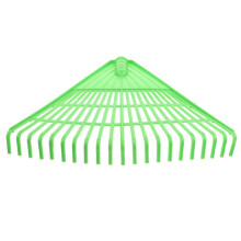 Gartenrechen für Nadeln und Laub, tragbarer Kunststoff-Rasenrechen