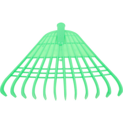 Plastic garden leaf rake for collecting waste