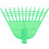 Plastic garden leaf rake for collecting waste 2