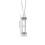 glazen as capsule ketting opbergdoos van 2