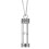 glazen as capsule ketting opbergdoos van 3