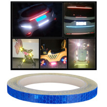 2 reflecterende velgstickers voor fietsen (blauw)