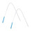 2 schoonmaakborstels, plastic borstel, wit, hangend 1