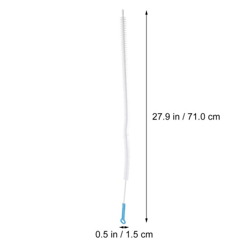 2 schoonmaakborstels, plastic borstel, wit, hangend 1