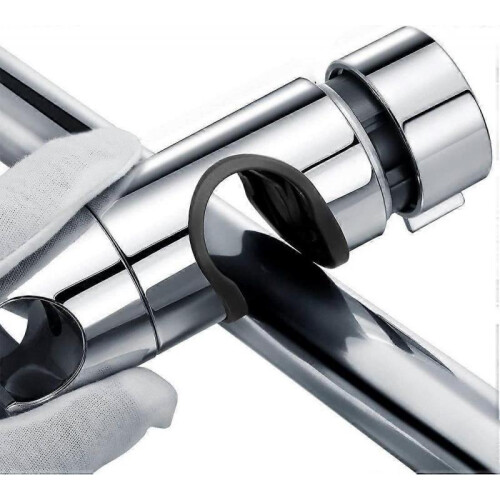 TRIP Replaceable Handheld Shower Holder, Shower Head Bracket, 18-25MM Adjustable Diameter, Chrome-Plated ABS (Silver) 2