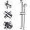 TRIP Replaceable Handheld Shower Holder, Shower Head Bracket, 18-25MM Adjustable Diameter, Chrome-Plated ABS (Silver) 4
