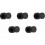 -5 Pack Heavy Duty Adhesive Wall Hooks for Bathroom, Kitchen, Closet, Wardrobe (Black) 1