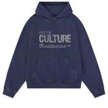 (M, Washed Blue) 2025 American High Street Retro Style Letter Rhinestone Hoodie Men Women Loose Casual Jacket Fall Streetwear
