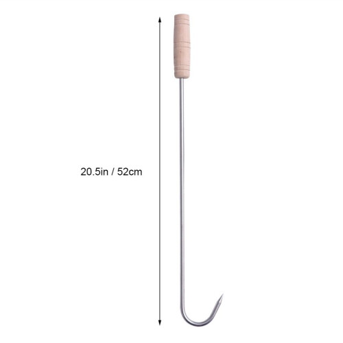 Grill skewer with hanging hook for vegetables 1