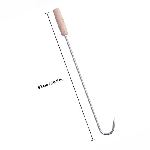 Grill skewer with hanging hook for vegetables 2
