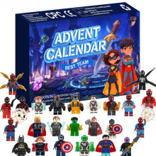(Avengers) 2025 24-Day Christmas Countdown Calendar Children's Animal World Toy Gift Box